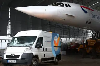 PTS Van and a plane PTS Van and a plane